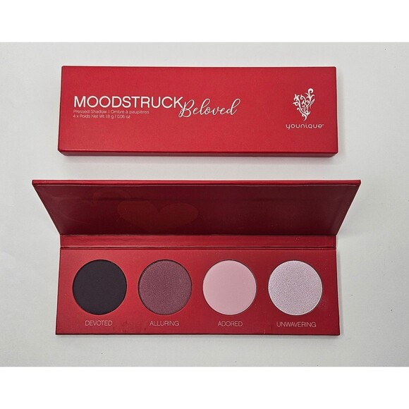 Younique Moodstruck Beloved Pressed Shadow 4 Eyeshadow Palette New in Box - Picture 1 of 6
